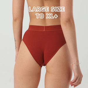 Tanga de algodón sin costuras para mujer, bragas de corte alto, pantalones transpirables obesas, venta al por mayor, barato, gran oferta - Product Image 5