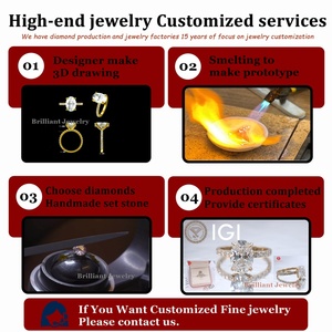 高級9K、14K、18K無垢ゴールドダイヤモンド婚約指輪、IGI認定1カラットオーバルラボグロウンダイヤモンドリング、花嫁用ウェディングジュエリー - Product Image 3