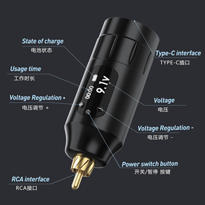 Batería Tuffking Mini para Tatuajes 9.1V Tipo C USB Recargable, Fuente de Alimentación para Máquina de Tatuar - Product Image 1