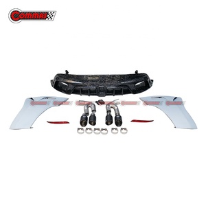 Nuovo Design MSY Style Half Carbon Fiber paraurti anteriore Lip diffusore posteriore minigonne laterali Kit carrozzeria per <span class=keywords><strong>Aston</strong></span> <span class=keywords><strong>Martin</strong></span> DB11 Bodykit - Product Image 6