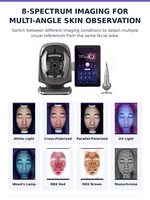 Analyseur de peau facial 36MP avec IA, imagerie 8 spectres et plus de 20 indicateurs d'analyse cutanée