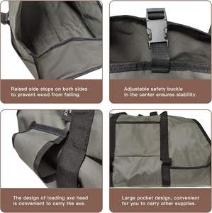 Free Sample <b>Carrier</b> <b>Log</b> for Oxford Firewood Sturdy Wood Large Camping Tote Bag with Firewood <b>Logs</b> for Indoor Use - Product Image 4