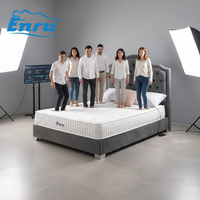 Matelas à Ressorts Ensachés en Mousse Haute Densité Alvéolée pour Hôtels, Appartements et Chambres, Livré en Boîte