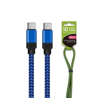 Câble USB C à C Cordon de charge tressé en nylon de 10 pieds Câble de charge rapide USB de type C de 10 pieds