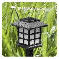 Nouvelle lampe solaire LED d'extérieur 2026 pour pelouse, petite maison, mini palais, cour, ambiance de jardin