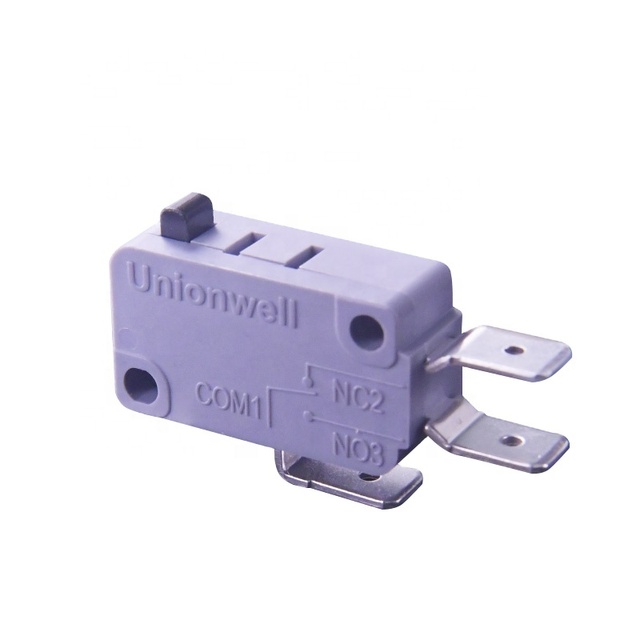 0.25 6.3mm Quick Connect SPDT 26A Push Button Micro Switch 5A/10A/16A/22A Basic Model G5T26-C1Z200U Unionwell