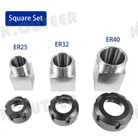 Mandrin à quatre mors carré hexagonal de qualité supérieure KEENCUTEER ER/25/32/40 pour outils d'usinage de précision
