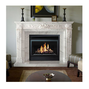 现代法国设计壁炉环绕石灰石壁炉架大理石插入遥控室内装饰使用查尔斯顿别墅 - Product Image 3