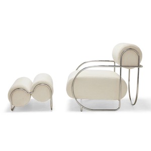 Nordique <span class=keywords><strong>Bauhaus</strong></span> simple canapé chaise créative rétro loisirs maison bureau Bar luxe chambre café Durable métal matériel - Product Image 2