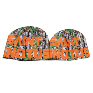 Bonnet d'hiver sans bord en tricot chaud, pour le sport en plein air, avec logo imprimé numériquement, bonnets décontractés, nœuds, motifs camouflage, couleur personnalisée - Product Image 3