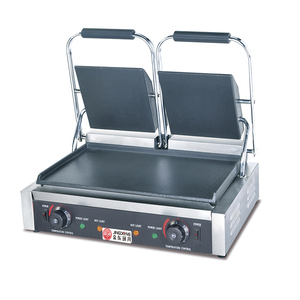 Presse à sandwich électrique commerciale en acier inoxydable <span class=keywords><strong>grille</strong></span>-<span class=keywords><strong>pain</strong></span> Panini Grill Double têtes gril de Contact numérique - Product Image 6