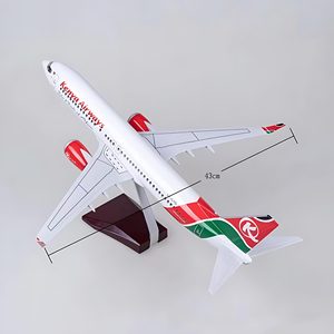 Modèle d'<span class=keywords><strong>avion</strong></span> en résine <span class=keywords><strong>Kenya</strong></span> Airways 737 à l'échelle 1/85, 47 cm, aviation civile, modèle d'<span class=keywords><strong>avion</strong></span> de collection - Product Image 3