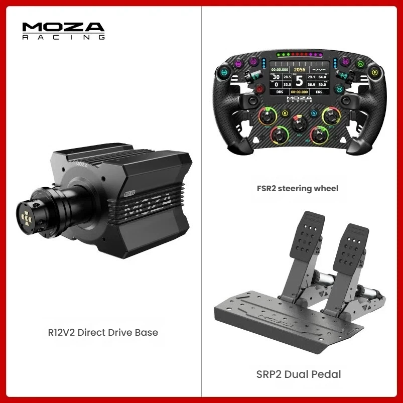 Black-R12 V2 + FSR2 + SRP2 แป้นเหยียบ 2 ชิ้น