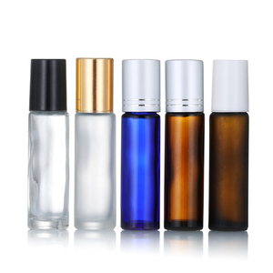 Mini 1ml 2ml 3ml <span class=keywords><strong>5ml</strong></span> Hổ phách trong suốt attar tóc tinh dầu Huyết thanh lọ cuộn trên ống nhỏ giọt vít nắp chai nước hoa thủy tinh - Product Image 6