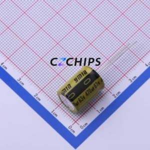 LKML1601J471MF ตัวเก็บประจุอลูมิเนียมอิเล็กโทรไลติกผ่านรู D12.5xL16mm 470uF 20% 63V 2.1A-100kHz - Product Image 1