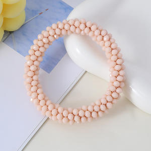 Mode verre cristal perles de rocaille rouleau <span class=keywords><strong>Bracelet</strong></span> à la main élastique corde népal <span class=keywords><strong>Crochet</strong></span> Splashy cheveux Headrope bande pour les femmes - Product Image 5