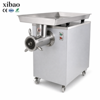 Broyeur à viande commercial robuste en acier inoxydable, machine à hacher la viande, équipement de broyage électrique 2500W pour usine alimentaire