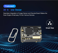 Venta al por mayor PDA motor de escaneo quiosco Arduino código de barras motor de escaneo CMOS CCD QR código de barras escáner con interfaz USB TTL RS232