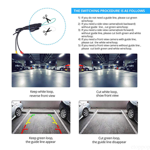 IPoster caméra étanche rotative HD <span class=keywords><strong>plaque</strong></span> <span class=keywords><strong>d</strong></span>'<span class=keywords><strong>immatriculation</strong></span> de voiture 6 LED caméra de recul vue réglable pour la marche arrière de voiture - Product Image 5