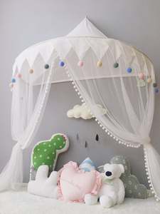 Maison de jeux pour enfants, château en coton pliable, rideau canopée pour lit, filet de berceau pour filles et garçons, décoration de <span class=keywords><strong>chambre</strong></span>, tentes pour <span class=keywords><strong>tipi</strong></span> - Product Image 5