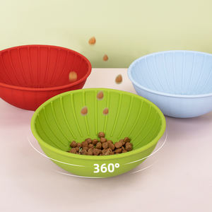 Köpekler için silikon yavaş yem gıda kase kaymaz Pet çanak çevre dostu köpek kase besleyiciler - Product Image 1