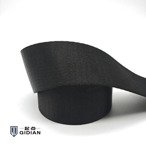 Sangle en nylon noir de 1 pouce avec fonction antidérapante pour sacs à collier de chien hamacs sangle de bagage d'escalade en plein air Style à chevrons - Product Image 3