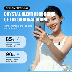 Microphone cravate sans fil Aurora Sound Mini8, léger, en métal, à condensateur, avec suppression du bruit et éclairage RGB <span class=keywords><strong>pour</strong></span> <span class=keywords><strong>téléphone</strong></span> et appareil photo - Product Image 6