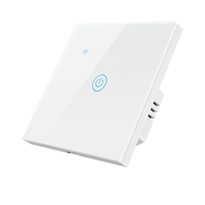 UE Reino Unido Tuya interruptor inteligente 10A WiFi táctil interruptores de luz de pared de vidrio templado Alexa Google Home Control remoto sin interruptor neutral - Product Image 1