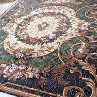 Nouveau design fait à la main en marbre mosaïque médaillon carrelage mosaïque motif incrustation conception pour l'intérieur en marbre décoration de la maison