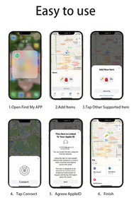 Dompet hewan peliharaan Tag pelacak kartu plastik tahan air Smart Tracker antihilang pencari kunci Mfi bersertifikat GPS 1 Tahun daya tahan baterai - Product Image 5