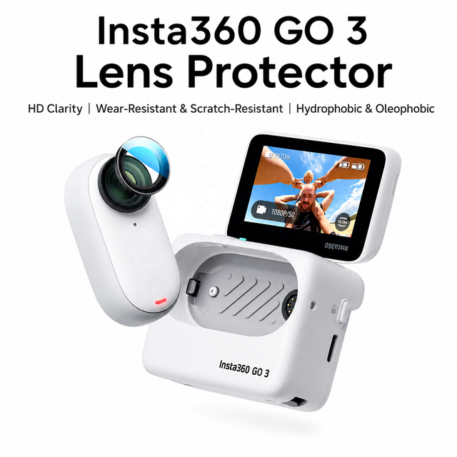 Insta360 GO 3S Lens Protector, Anti-Fog Anti-Scratch Glass Cover, HD Clear Hydrophobic Camera Lens Guard Accessories