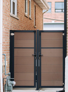 <span class=keywords><strong>180x180</strong></span> Ensemble de clôture de poteau de panneau de jardin en plastique WPC de norme européenne pour une utilisation en extérieur <span class=keywords><strong>Panneaux</strong></span> de clôture WPC 6x6 pieds - Product Image 5