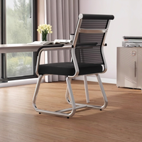 Chaise de conférence en maille confortable de haute qualité, mobilier de bureau, chaise de bureau ergonomique pour les immeubles de bureaux