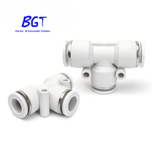 Automatización industrial Push-In PE 6 Accesorios neumáticos Unión en T Piezas neumáticas para conexión - Product Image 5