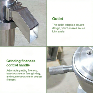 Molino Coloidal Vertical 80 para Fabricación de Mantequilla de Cacahuete y Avellanas, Máquina para Hacer Mantequilla de Frutos Secos - Product Image 5