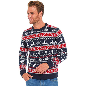 <span class=keywords><strong>Pull</strong></span> de Noël festif en tricot jacquard 3D à motif drôle et <span class=keywords><strong>original</strong></span>, personnalisé avec logo, pour <span class=keywords><strong>homme</strong></span>, idéal pour les fêtes de fin d'année - Product Image 1