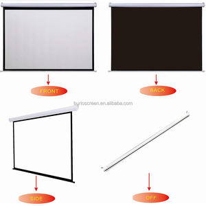 Nhà Máy Giá OEM 180 inch kích thước lớn màn hình chiếu chất lượng cao điện màn hình máy chiếu với RF điều khiển từ xa - Product Image 5