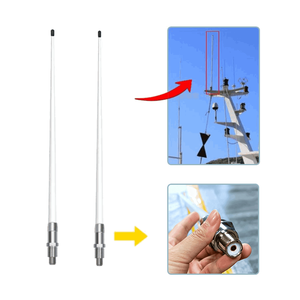 156-163MHz VHF Fishing Boat Omni Antenna Marine Radio Omni Antenna L <b>Bracket</b> Fiberglass Communication Antenna Communication - Product Image 1