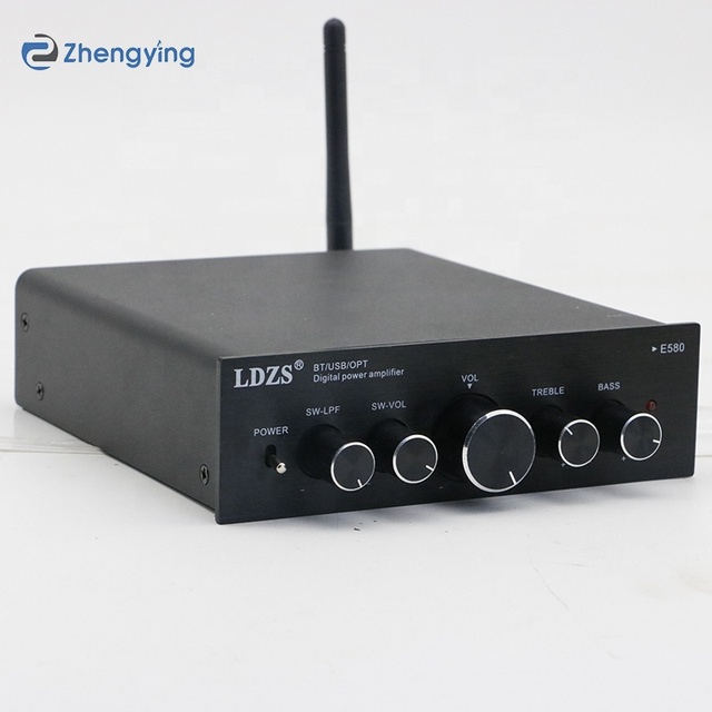 LDZS E580 BT 5.0 High Power Audiophile Digital Amplifier Class d Amplifier with Power 100WX2