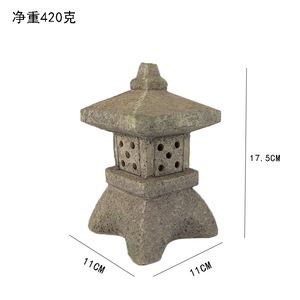 Lanterne de décoration de cour chinoise, pagode solaire, lumière <span class=keywords><strong>Zen</strong></span>, lampe en pierre de jardin, lanterne de palais créatif - Product Image 6
