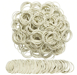 50/100/300/500Pcs trắng cao su ban nhạc giấy hóa đơn đô la tiền đàn hồi Stretchable ban nhạc kích thước 38mm 1.49 inch trở lại trường học - Product Image 5