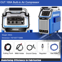 Découpeur plasma à air IGBT Cut-100A haute fiabilité avec courant stable, machine de soudage à l'arc MMA, compatible acier