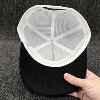 Casquette Snapback à visière plate personnalisée avec logo en caoutchouc YP 6006, casquette de camionneur en maille pour l'extérieur et la plage