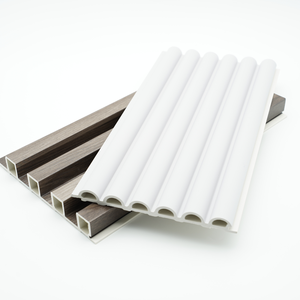 Innendekoration Moderne Wasserdichte WPC-Wandpaneele Halbkreisförmige Hohllamellen Gewellte Gitterplatten PVC Gebogene Platten für den Haushalt - Product Image 6