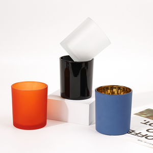 Tarros vacíos para velas de vidrio sombreado refinado <span class=keywords><strong>con</strong></span> tapas lujosas para colecciones exclusivas de velas - Product Image 6