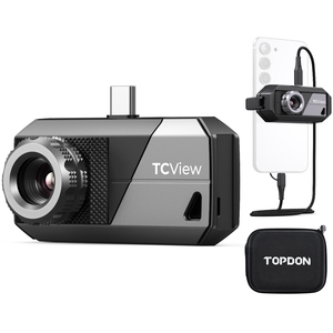 Caméra thermique TOPDON TS001 <span class=keywords><strong>9</strong></span> mm à mise au point réglable, vision nocturne thermique mobile, capteur infrarouge 256x192 pixels, caméra d'imagerie - Product Image 2