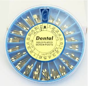 Migliore qualità 120 pz dentale placcato oro vite Post dentale vite impianto forniture dentali canale radicolare endodontico vite Post - Product Image 4