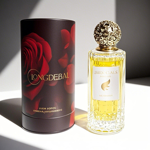 Manufacture Irregular Perfume <b>Spray</b> <b>Bottle</b> Clear <b>Empty</b> Crimp 30ml 50ml 100ml Glass Perfume <b>Bottle</b> With Gold Zamac Cap - Product Image 6