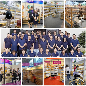 Bộ 6 kệ nổi màu nâu mộc mạc 2 tầng treo tường kệ lưu trữ gỗ treo Kệ phòng tắm - Product Image 6