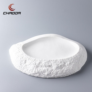 Nordico moderno di lusso eco-friendly piatti in ceramica eleganti piatti ovali ciotole per ristorante Hotel stoviglie fabbrica diretta - Product Image 4